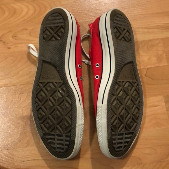 Red All Star Low Top Converse - Picture 5 of 6